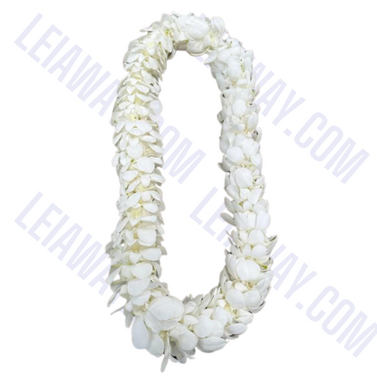 Double Purple or White Orchid Lei