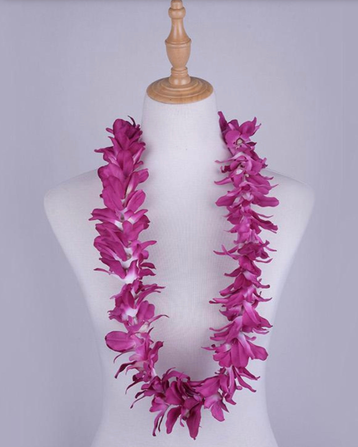 Silk Single Orchid Lei