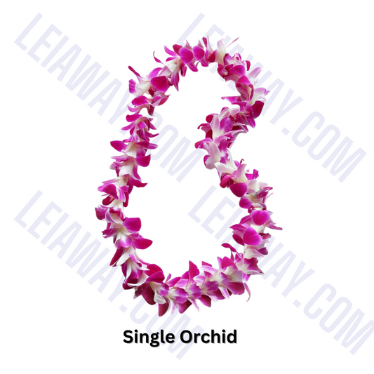 Single Purple Orchid Lei