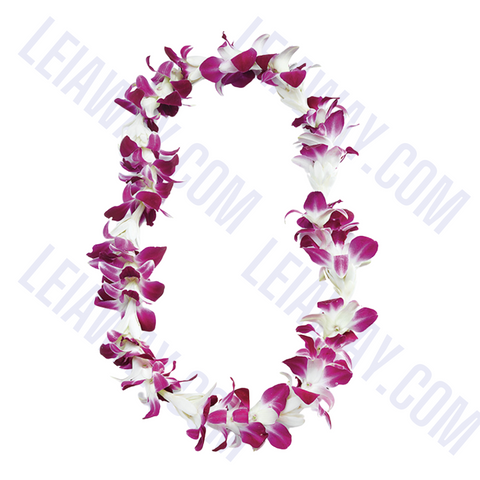 Fragrant Tuberose & Purple Orchid Lei