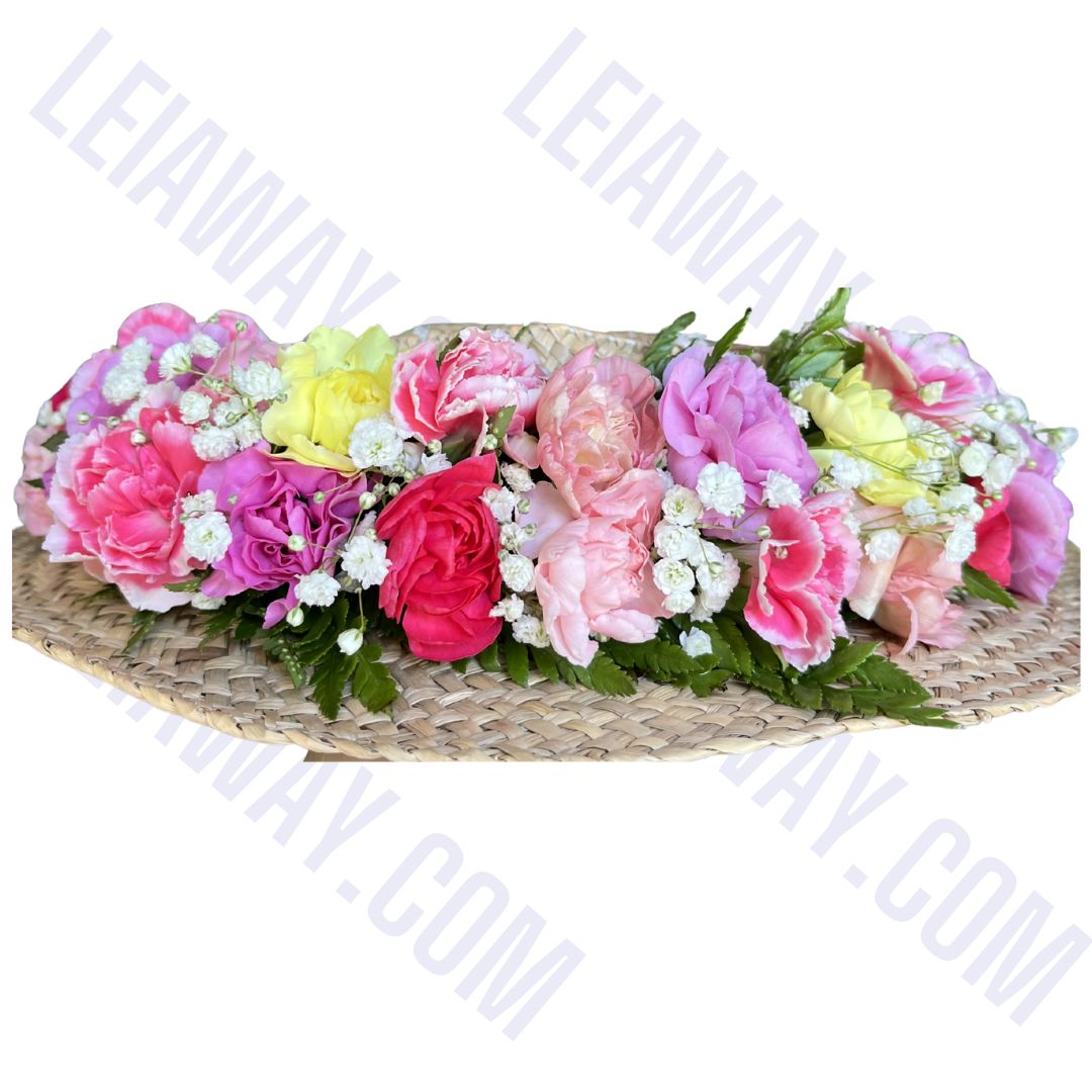 Custom Fresh Flower Lei Po'o or Haku Lei (Flower Crown)