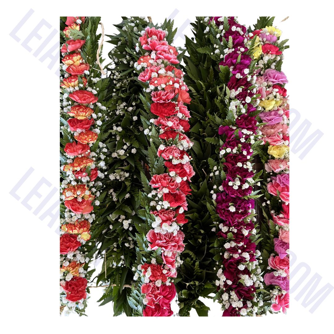 Custom Fresh Flower Lei Po'o or Haku Lei (Flower Crown)