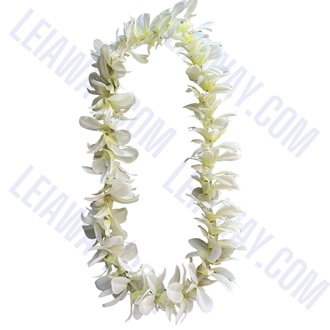 Silk Single Orchid Lei