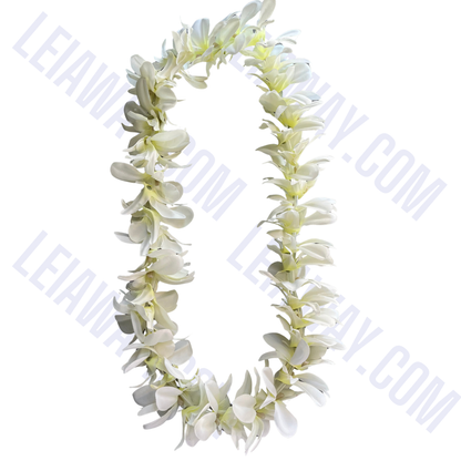 Silk Single Orchid Lei
