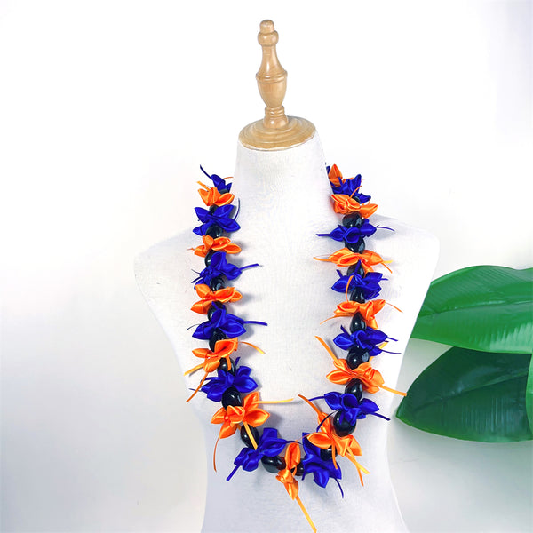 Handmade Kukui Nut Ribbon Lei