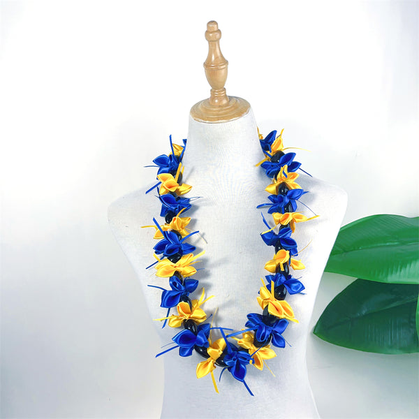 Handmade Kukui Nut Ribbon Lei