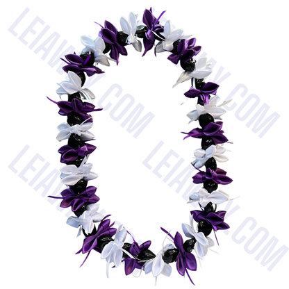 Handmade Kukui Nut Ribbon Lei