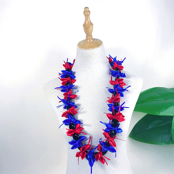 Handmade Kukui Nut Ribbon Lei