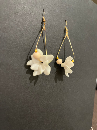 Pikake (Jasmine) & Crown Flower Earrings