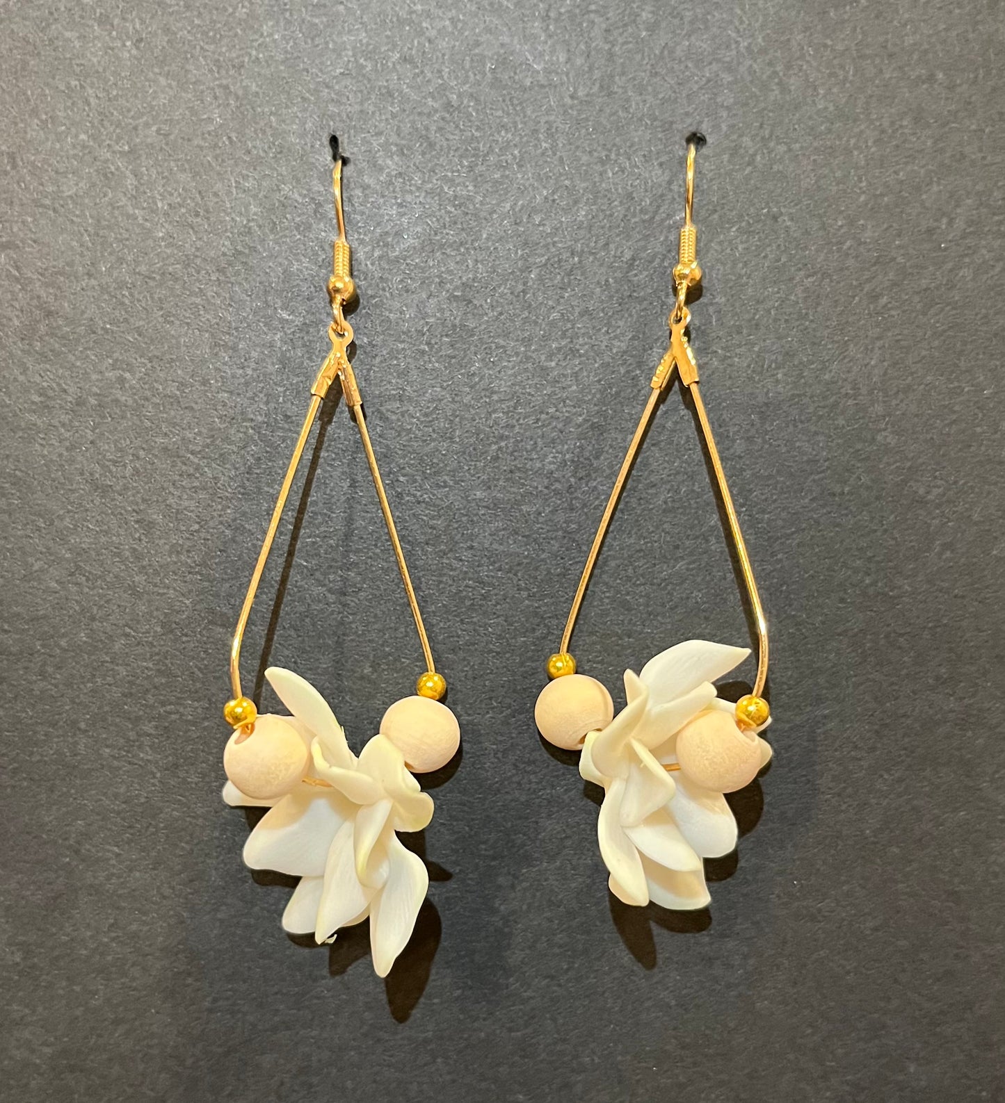 Pikake (Jasmine) & Crown Flower Earrings