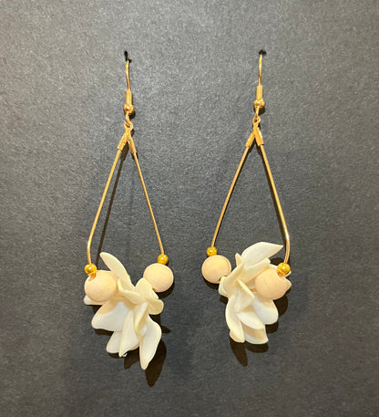 Pikake (Jasmine) & Crown Flower Earrings