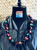 Painted Kukui Nut Lei