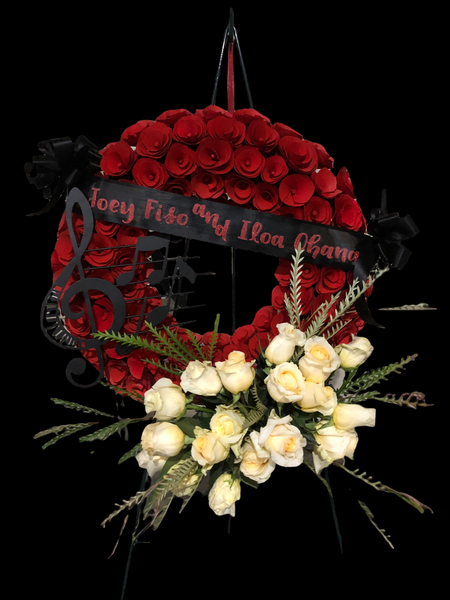 Custom Funeral Wreaths w/ Fresh Flowers