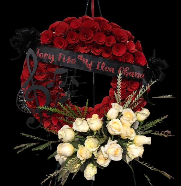 Custom Funeral Wreaths w/ Fresh Flowers
