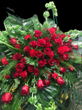 Custom Funeral Wreaths w/ Fresh Flowers