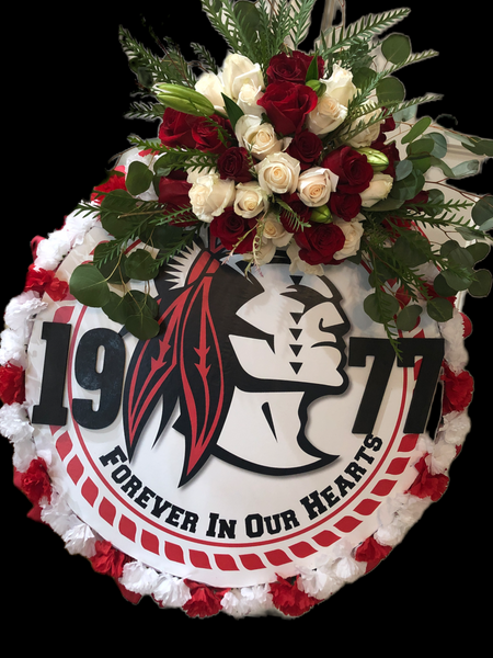 Custom Funeral Wreaths with Silk Flowers