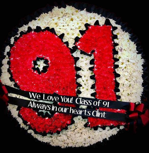 Custom Funeral Wreaths w/ Fresh Flowers