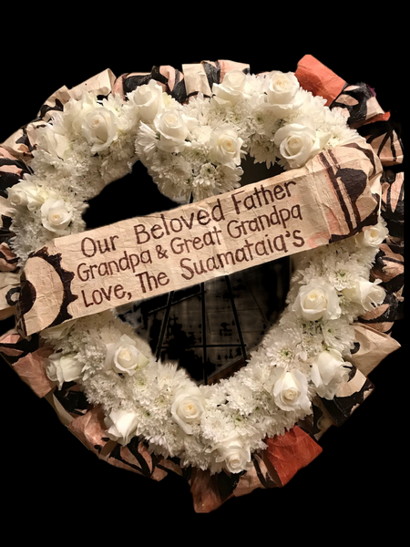 Custom Funeral Wreaths w/ Fresh Flowers